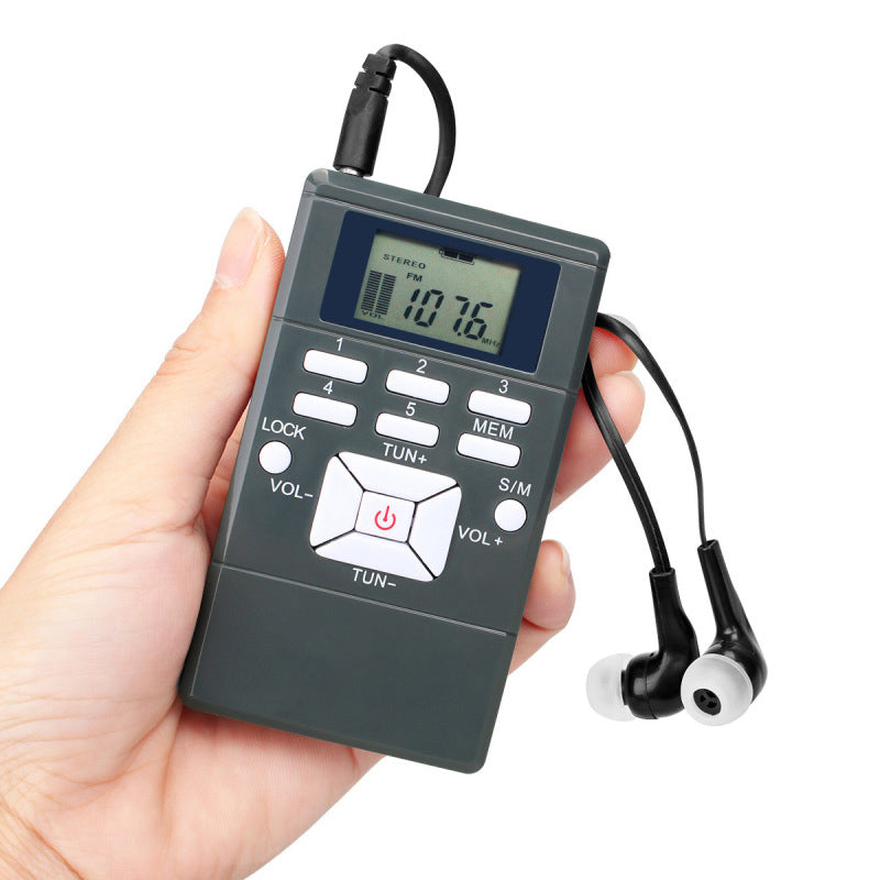 Portable FM radio for listening exam