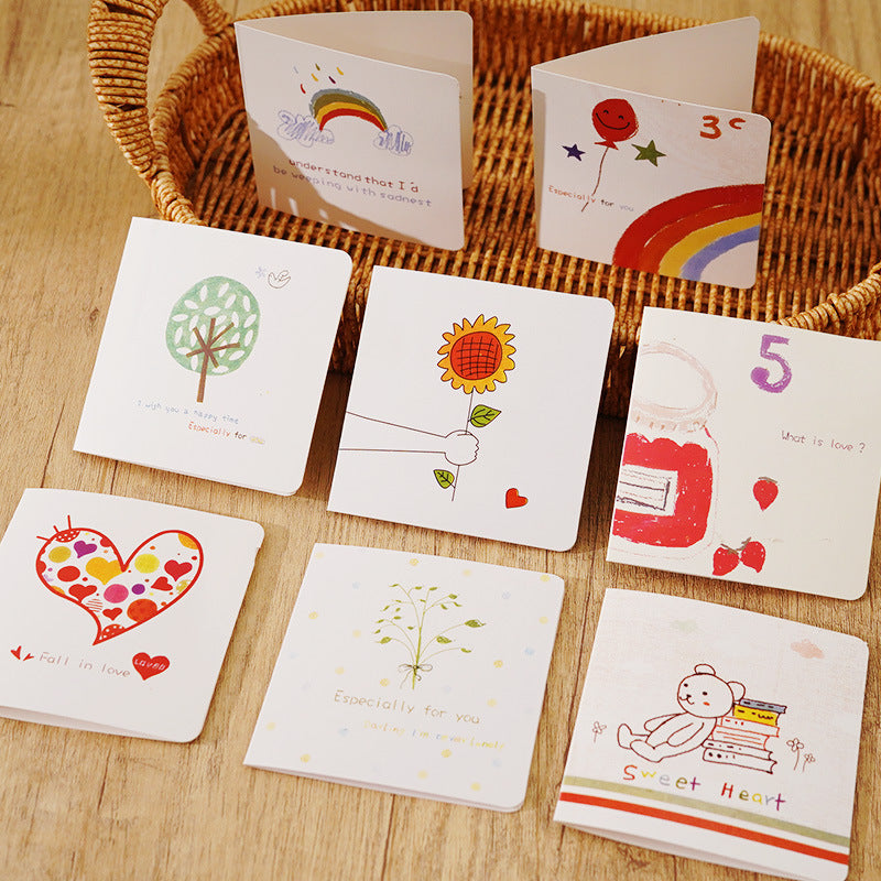 Creative small card, message, love card