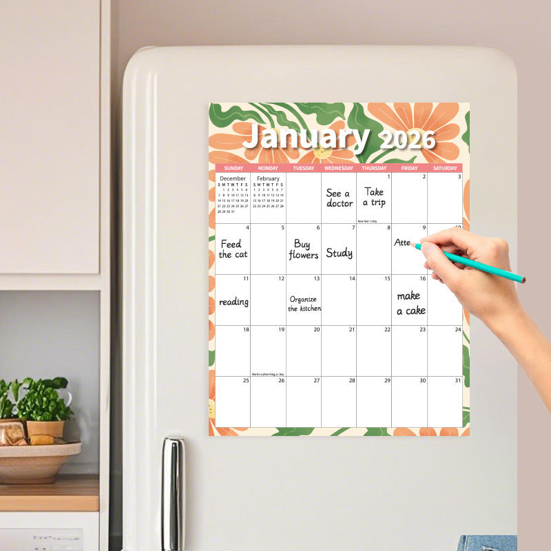 Decorative painting magnetic calendar
