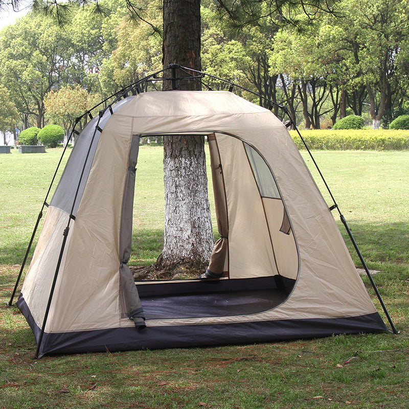 Outdoor automatic camping tent