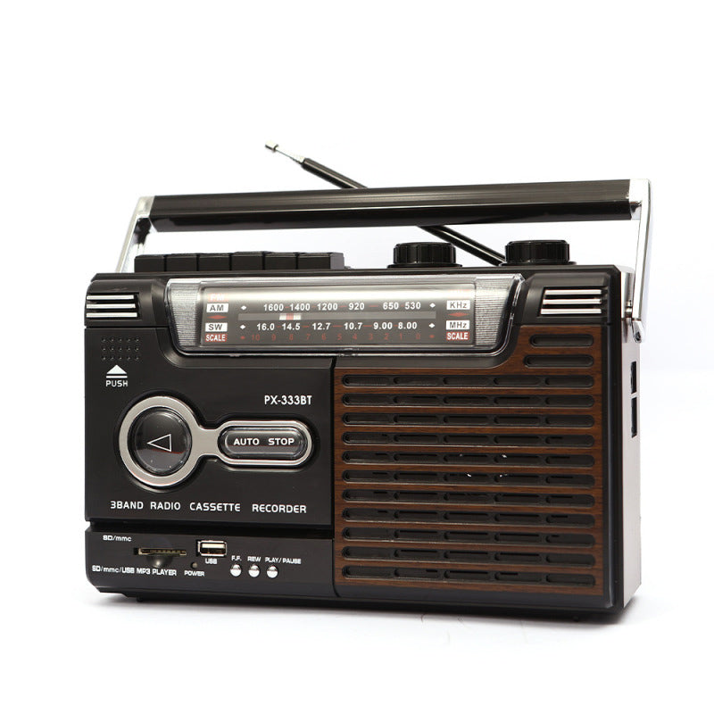Magnetic tape nostalgic retro multi band recorder