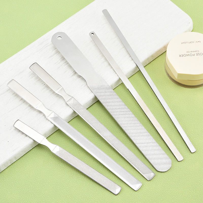 Stainless steel nail polish tool nail file
