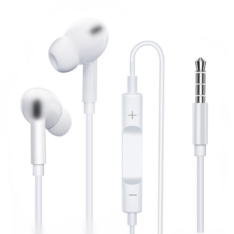 In-ear wired earphones with flat cables
