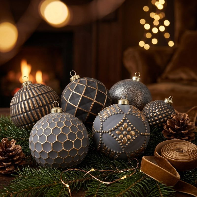 Retro Christmas Ball Set Decorative Ball Pendant