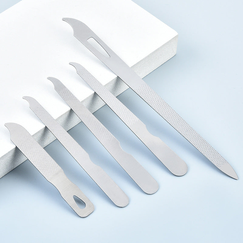 Double sided nail polisher, nail file