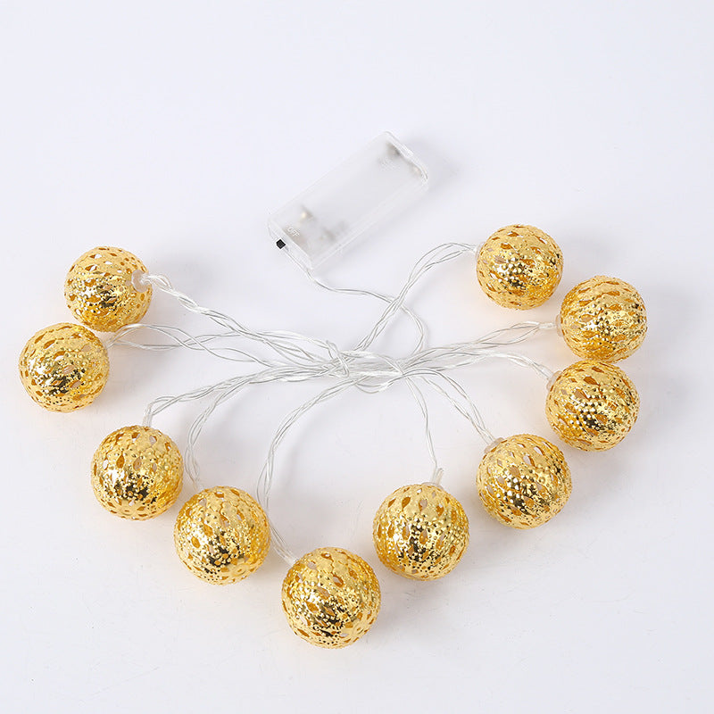 Festival decoration metal spherical ornament