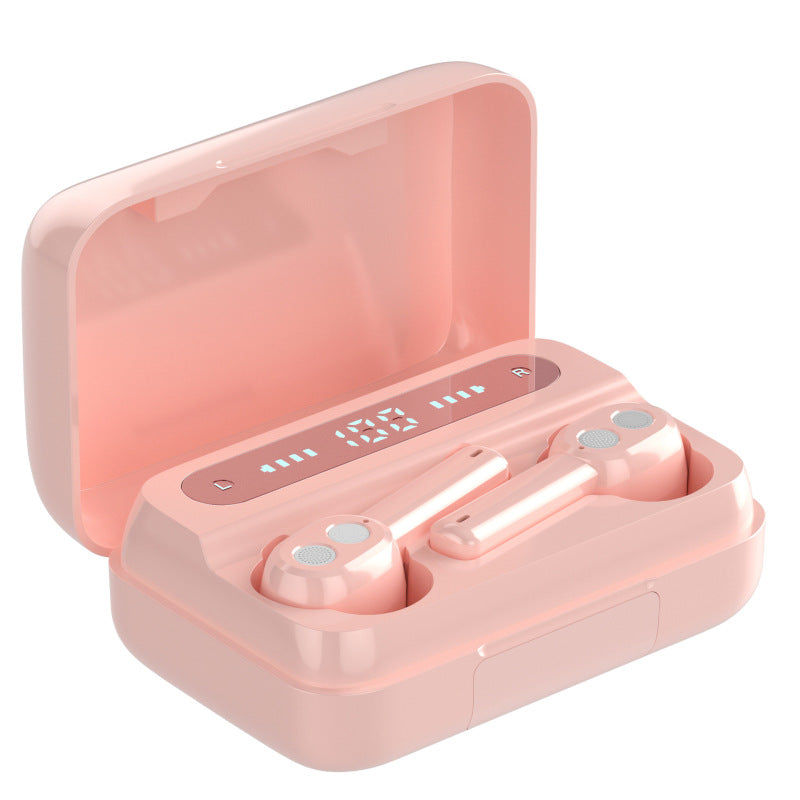 Mini earphones with power bank and wireless earphones