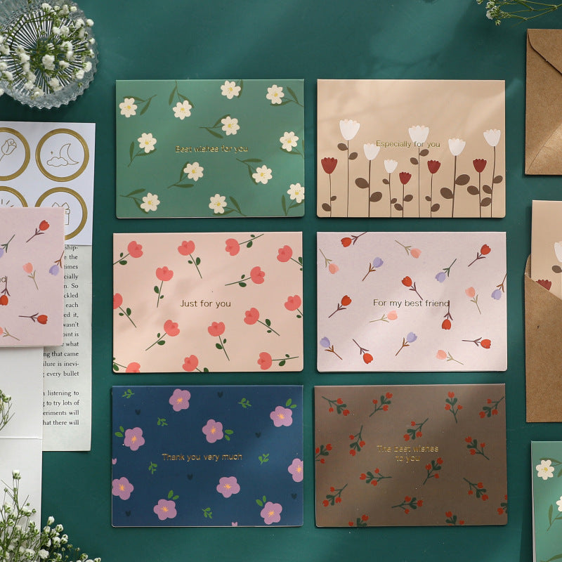 Hot stamping greeting cards, holiday postcards