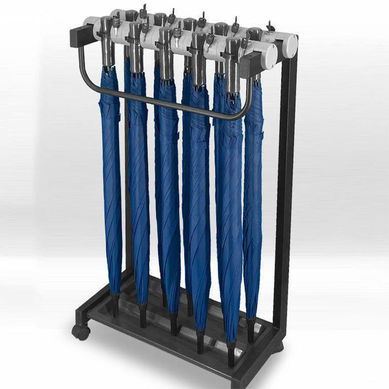 Hotel umbrella rack with lock