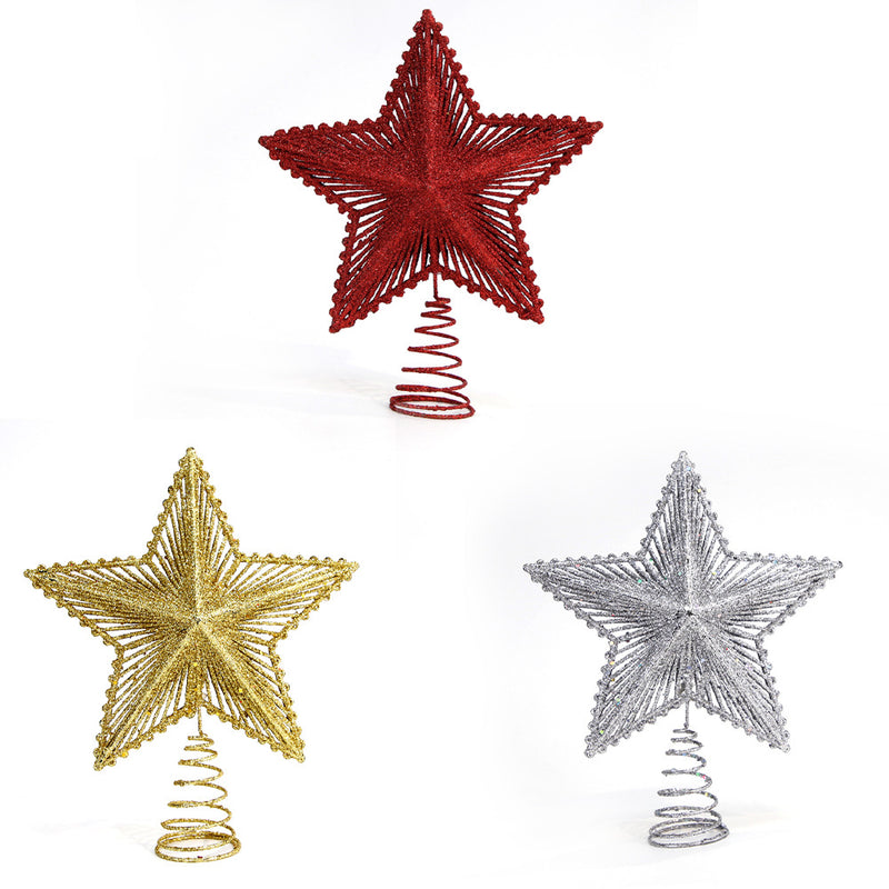 Five pointed star hollow ornament