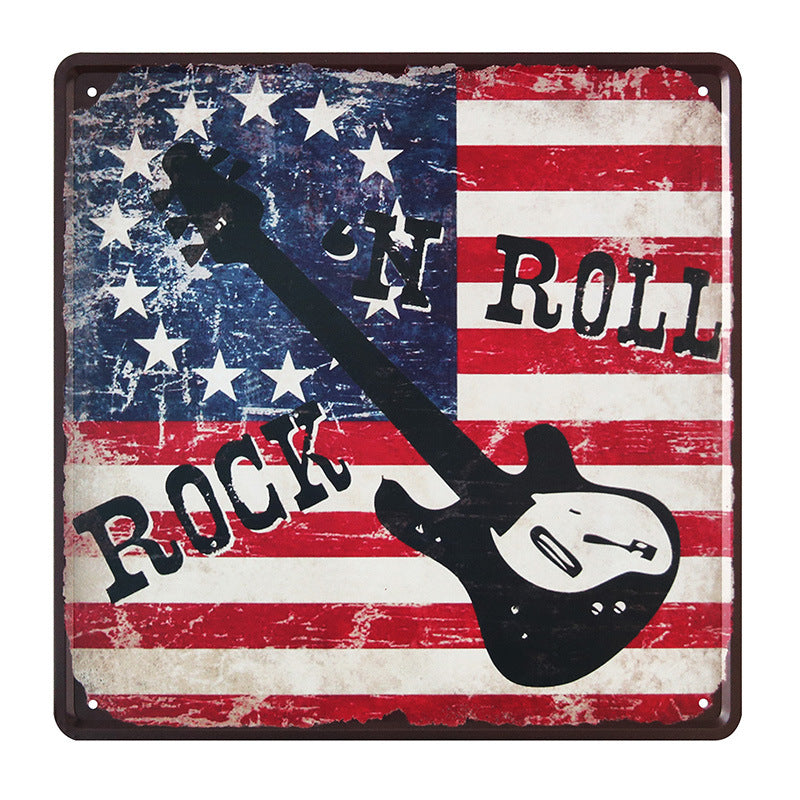Retro Creative Tin Painting