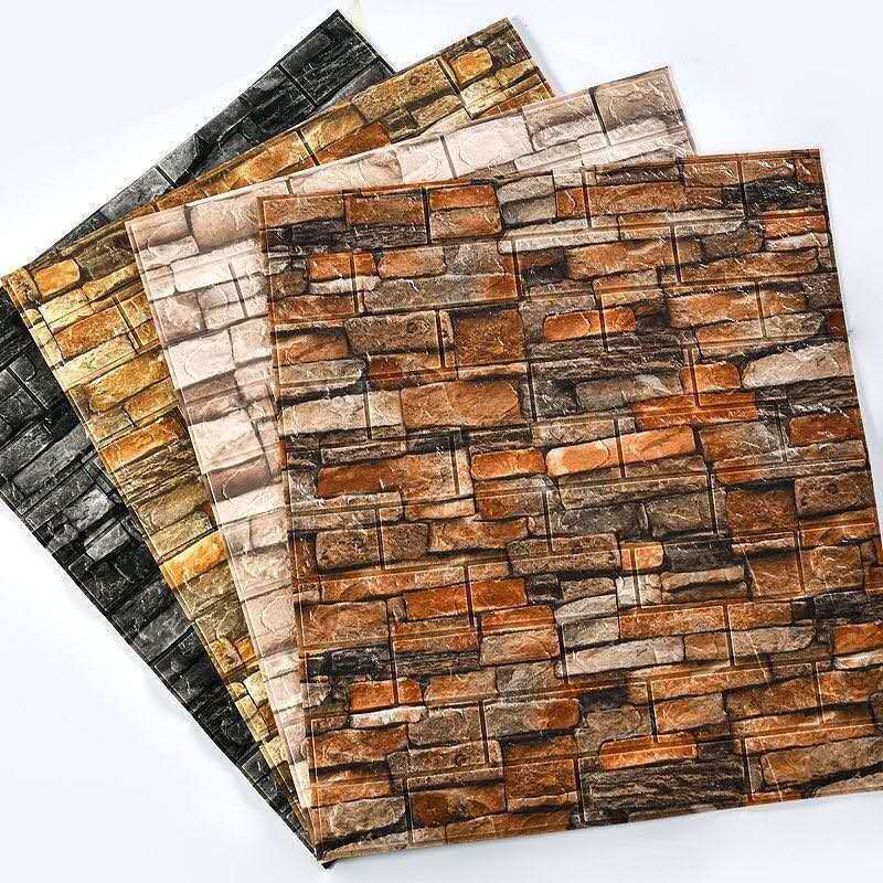 Ancient brick pattern self-adhesive wall sticker
