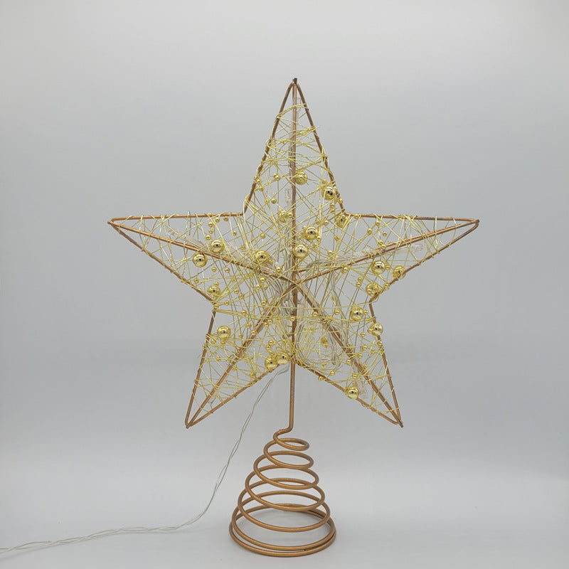 Iron wire craft pentagram ornament