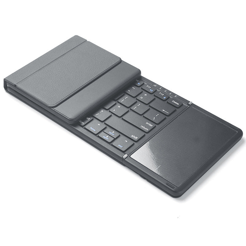 Three fold portable wireless touch keyboard