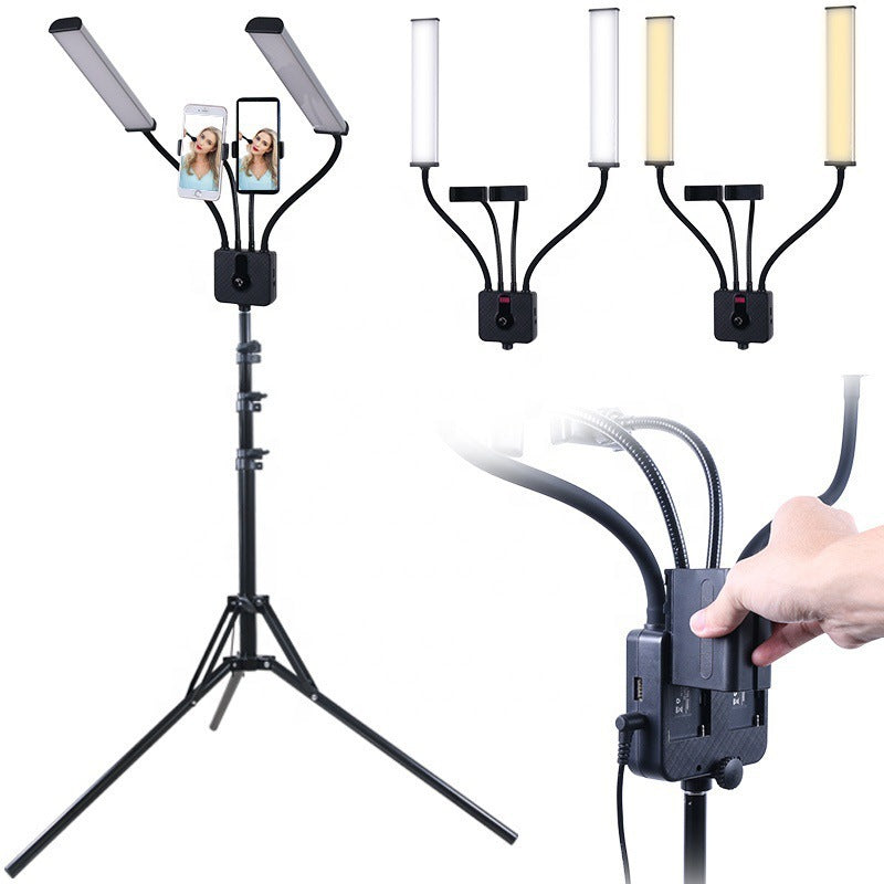 Dual arm dual position fill light