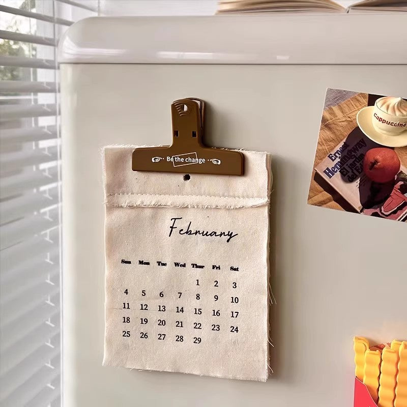 Fabric calendar hanging calendar