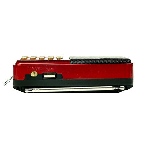 Card insertion portable multifunctional radio recorder