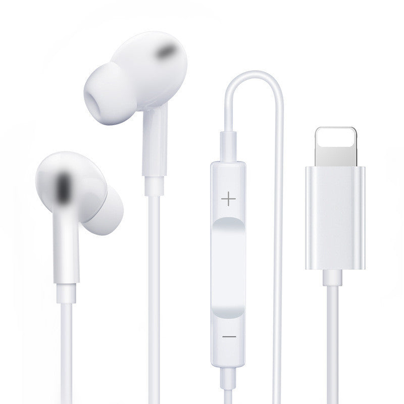 In-ear wired earphones with flat cables