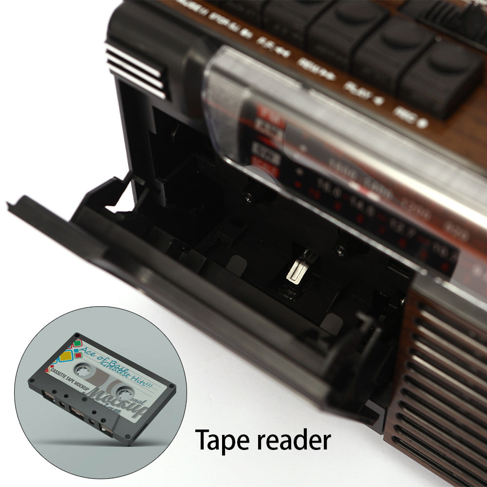 Magnetic tape nostalgic retro multi band recorder
