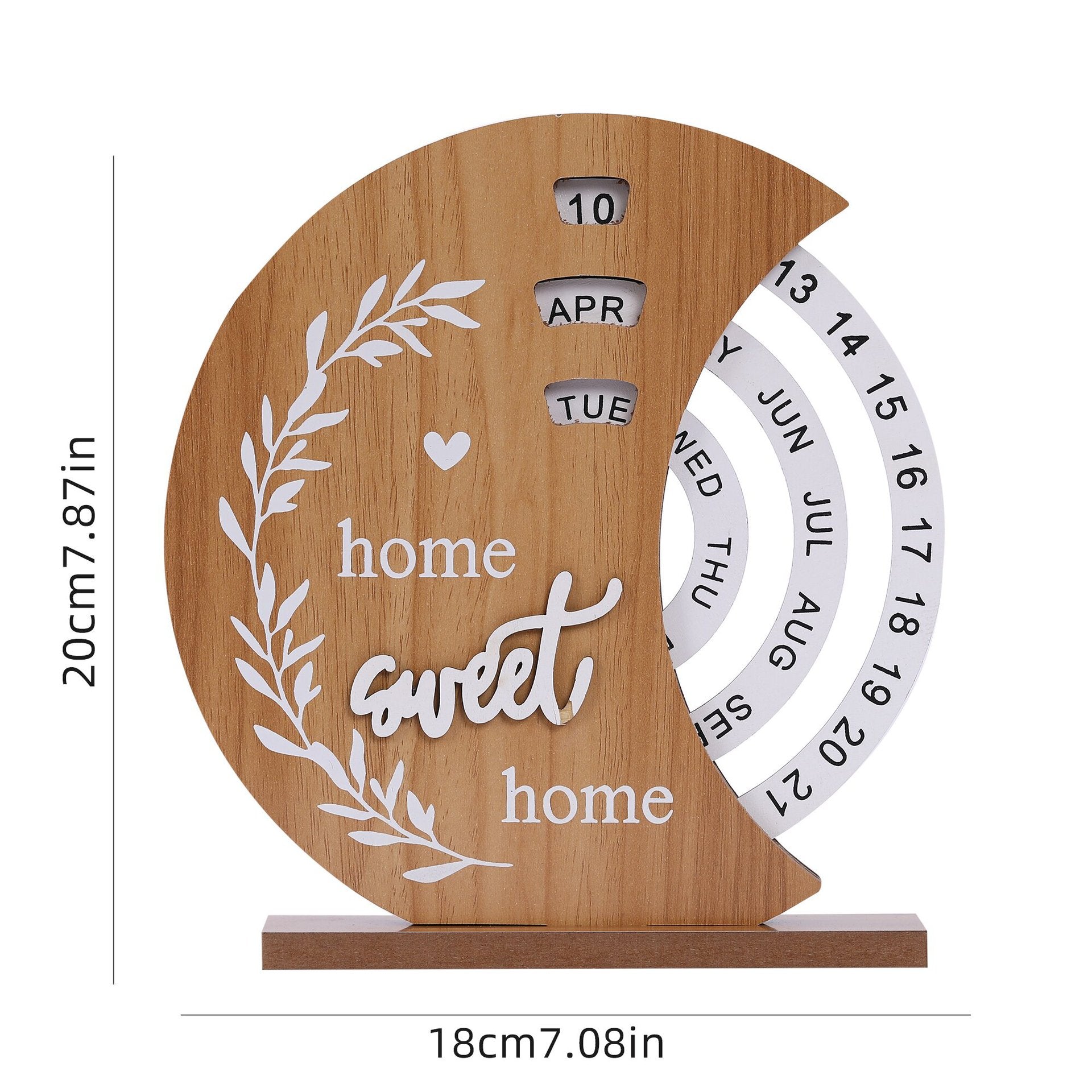 Wooden Creative Table Calendar