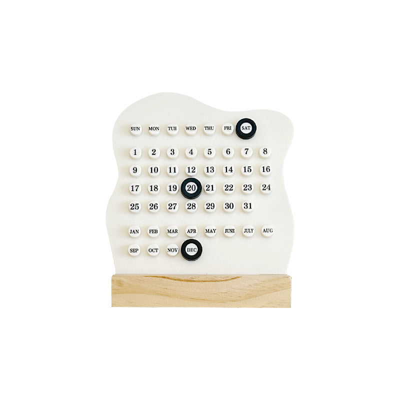 High aesthetic acrylic desk calendar