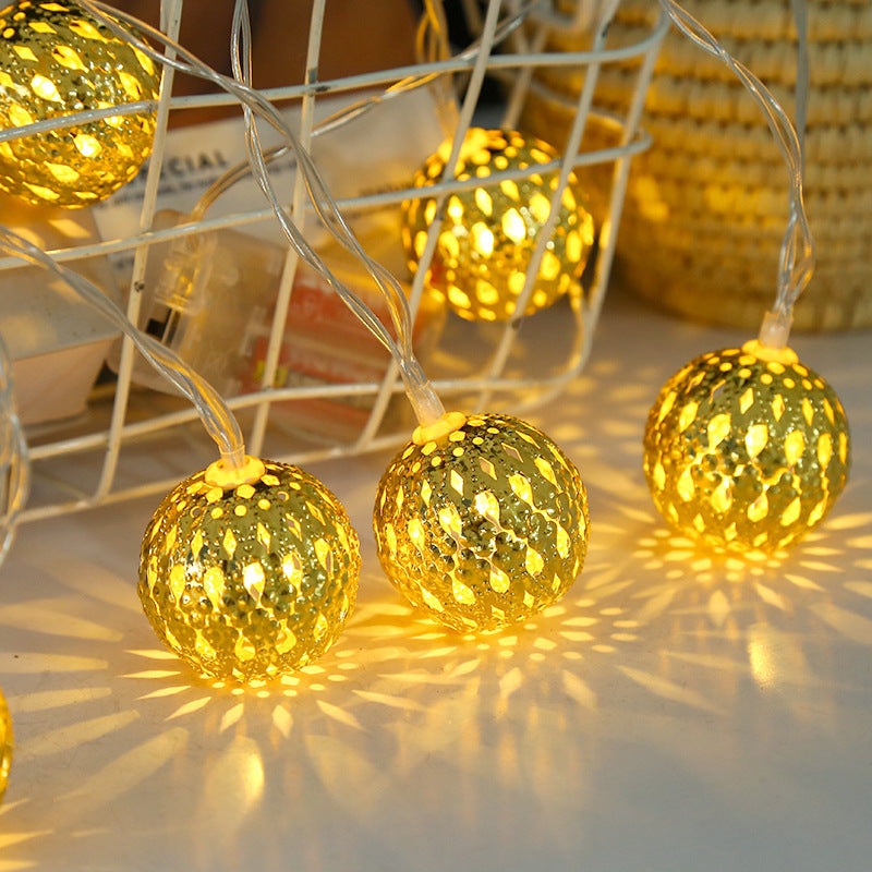 Festival decoration metal spherical ornament