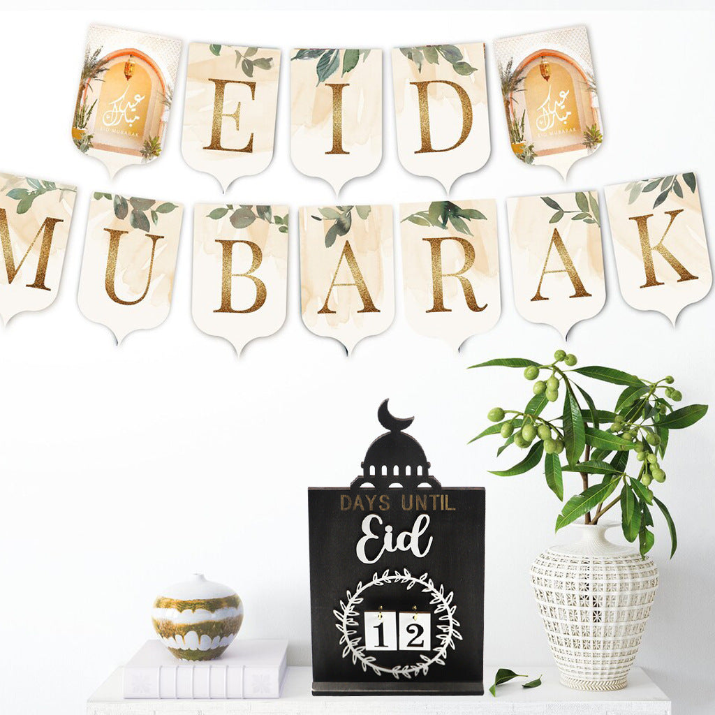 Wooden Castle Countdown Table Calendar