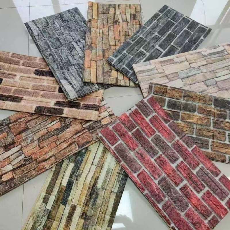 Ancient brick pattern self-adhesive wall sticker