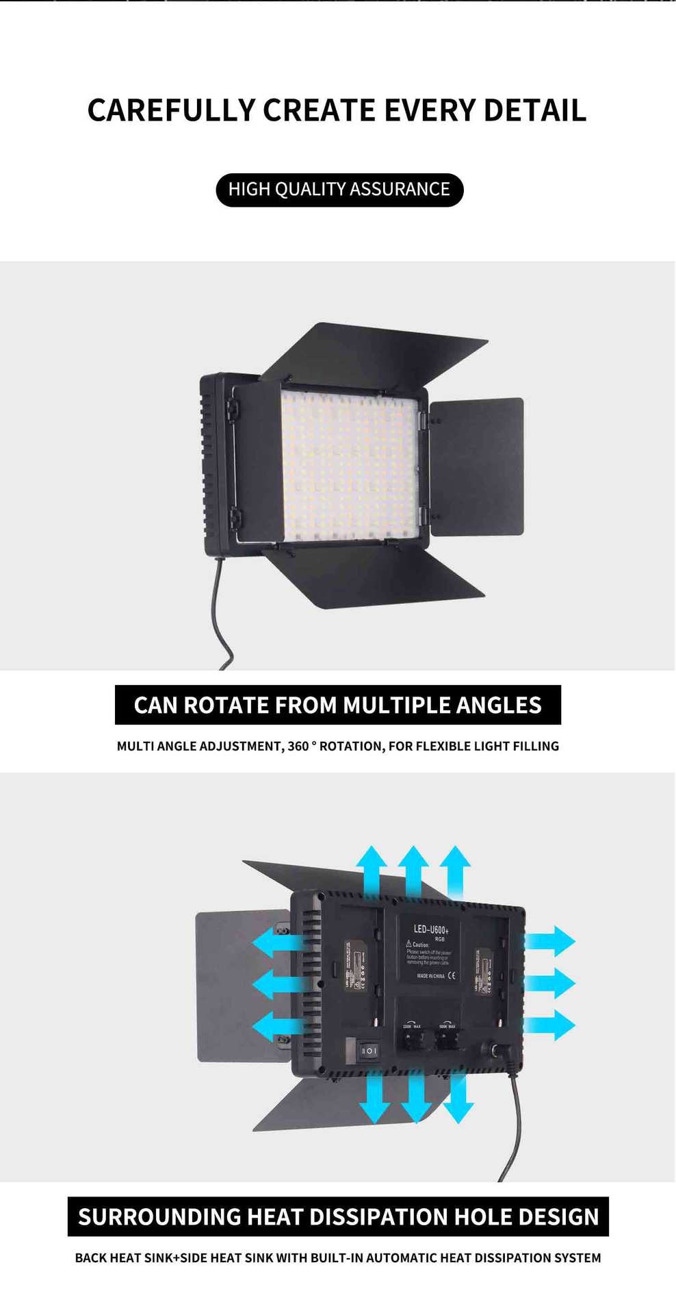 LED 680 flat panel light fill light