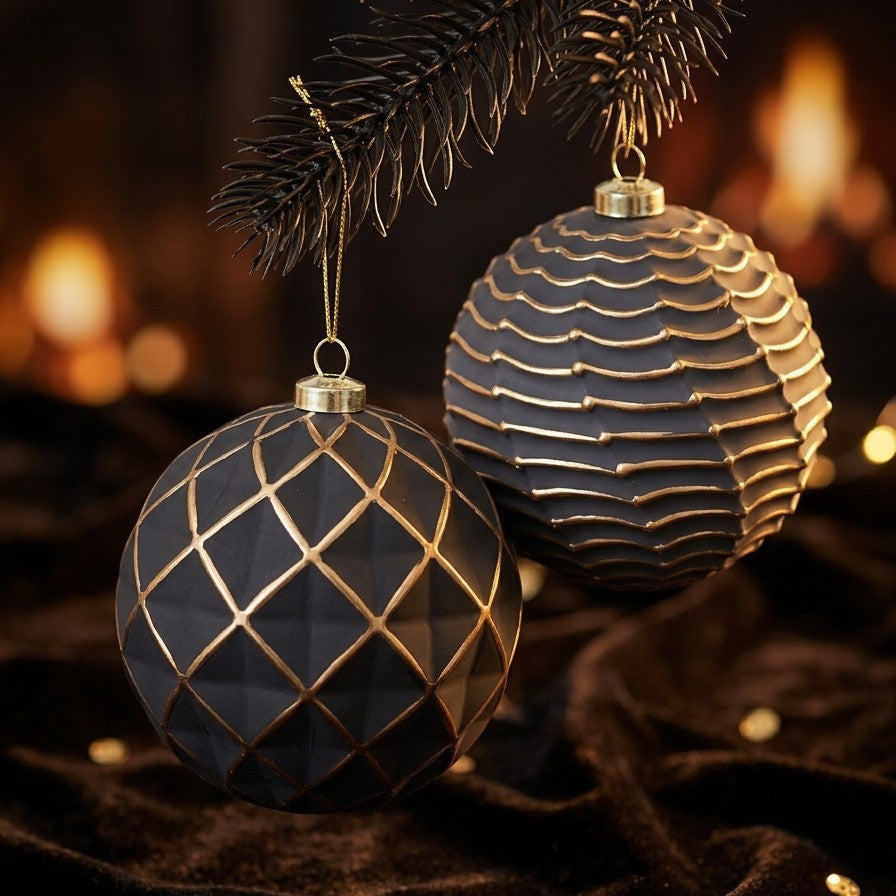 Retro Christmas Ball Set Decorative Ball Pendant