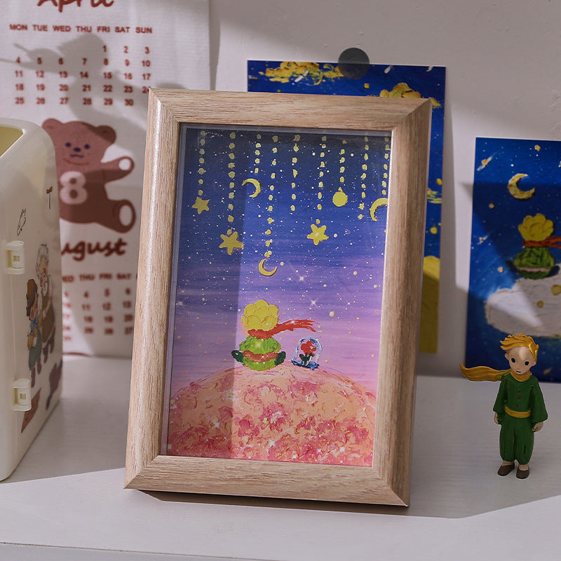 The Little Prince oil painting postcard