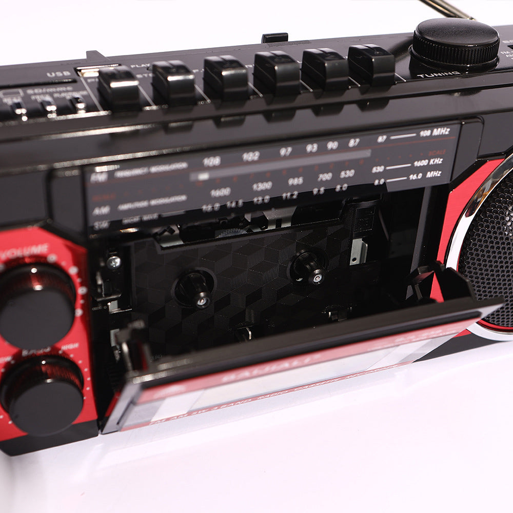 Magnetic tape nostalgic retro multi band recorder