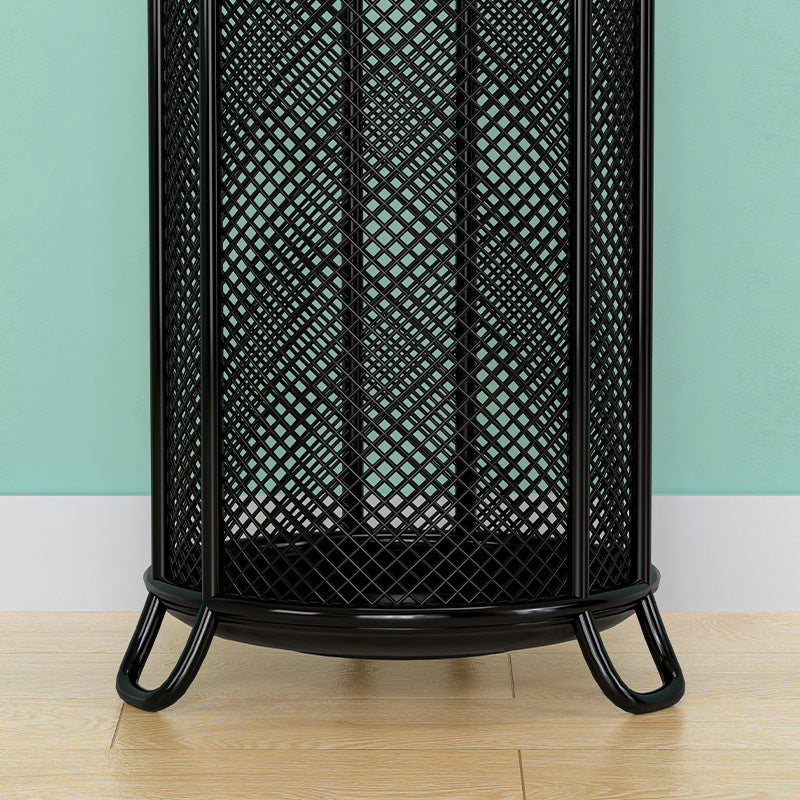 Bucket storage umbrella rack