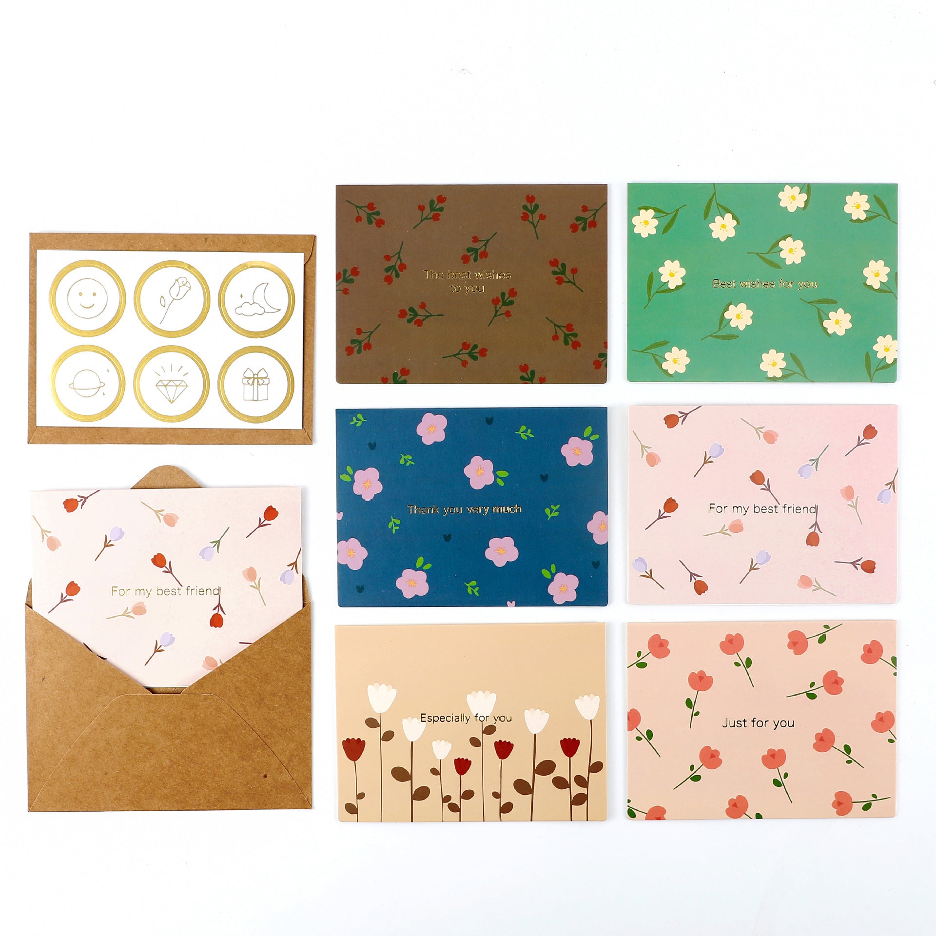 Hot stamping greeting cards, holiday postcards