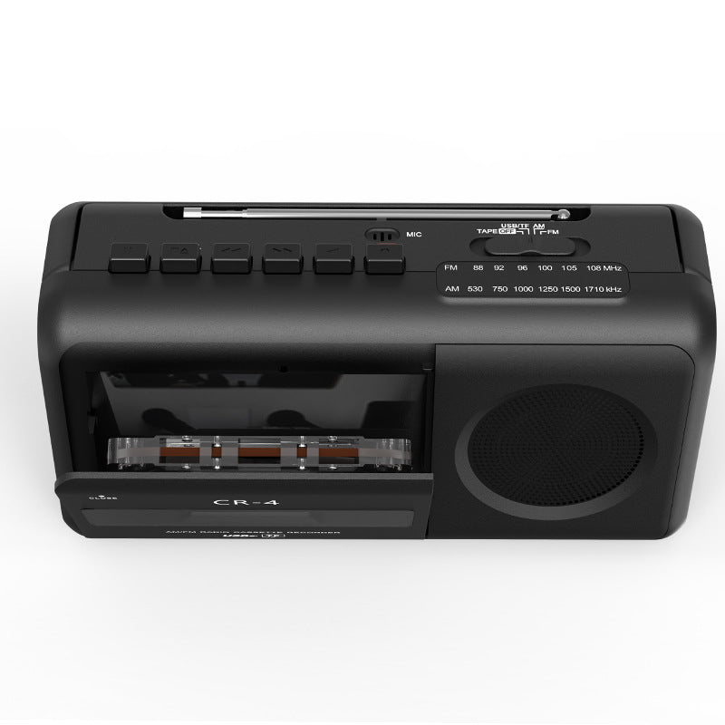 Retro cassette stereo recorder