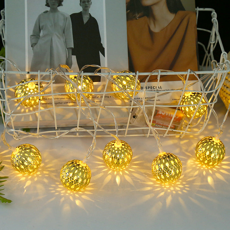 Festival decoration metal spherical ornament