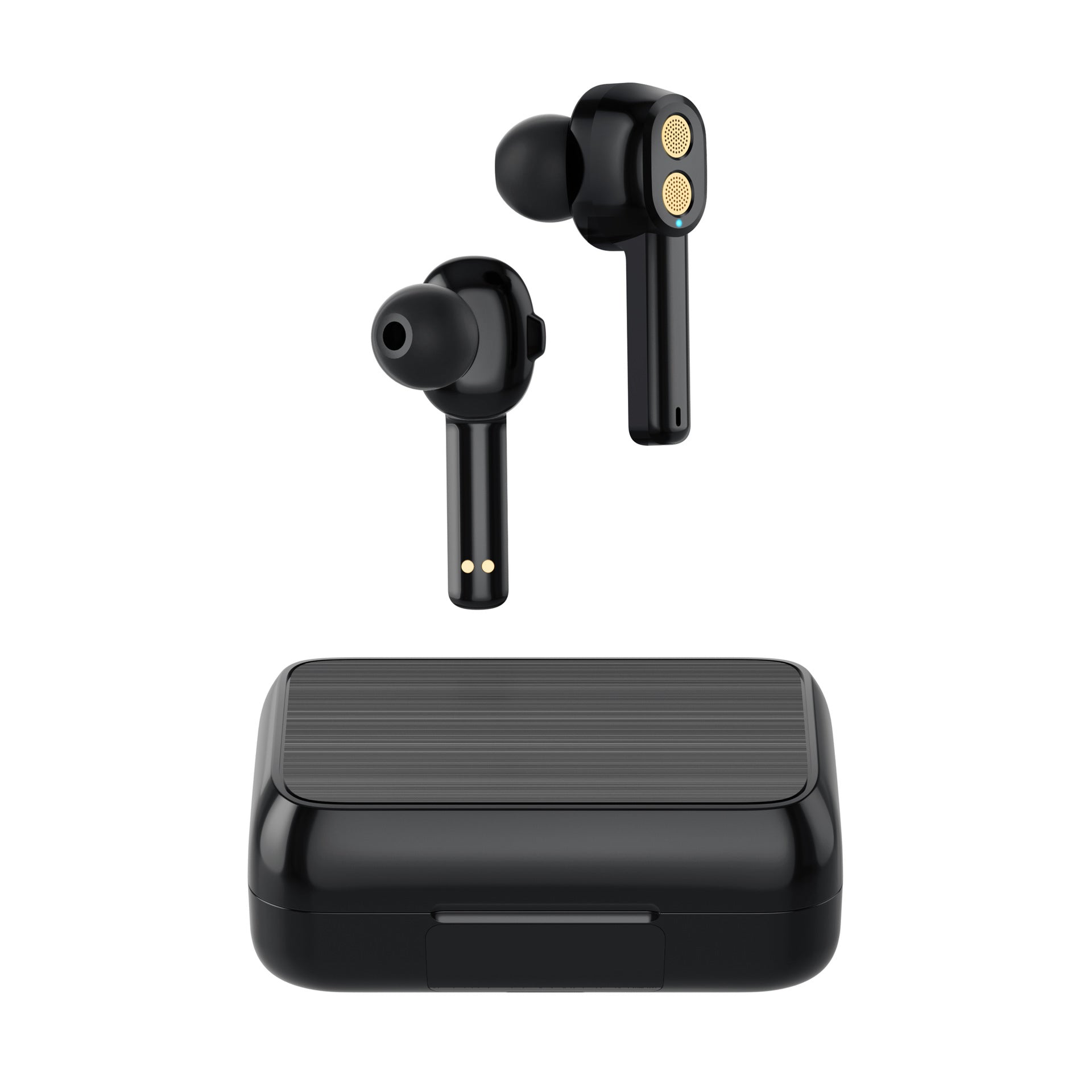 Mini earphones with power bank and wireless earphones