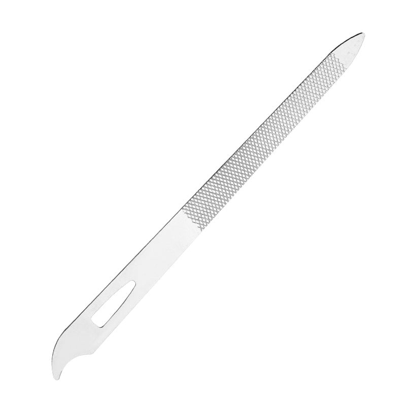 Double sided nail polisher, nail file