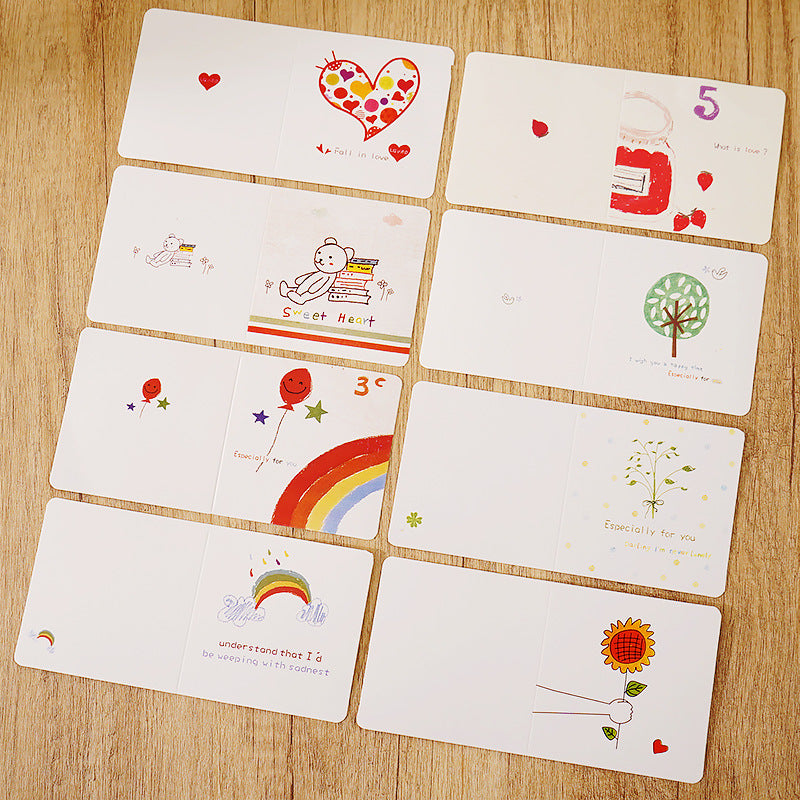 Creative small card, message, love card