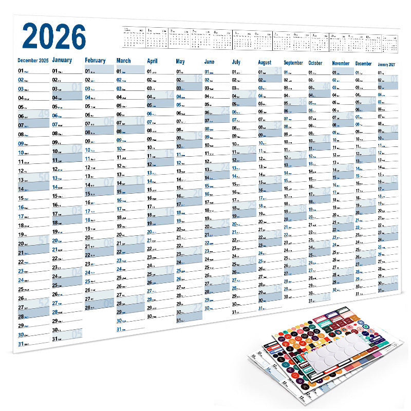 Desktop wall calendar