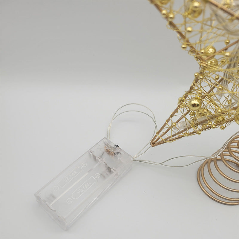 Iron wire craft pentagram ornament