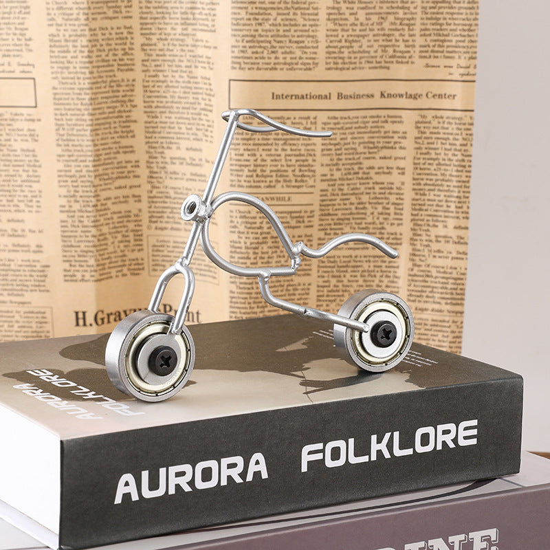 Creative decorative ornaments with wrought iron models