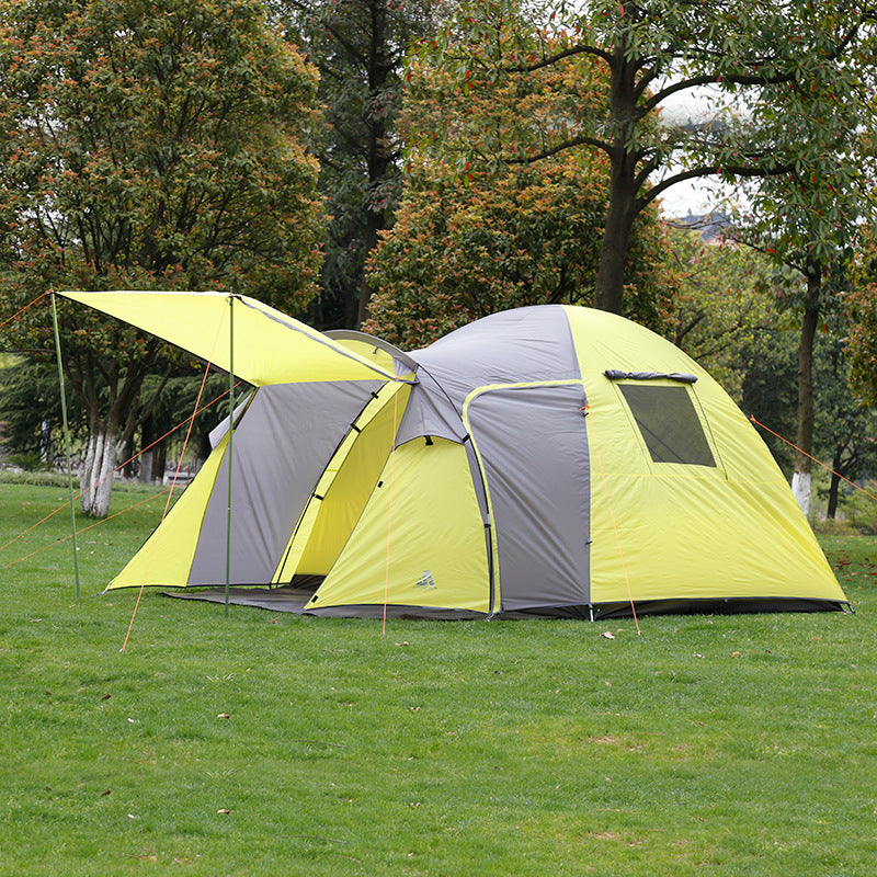 Outdoor automatic camping tent
