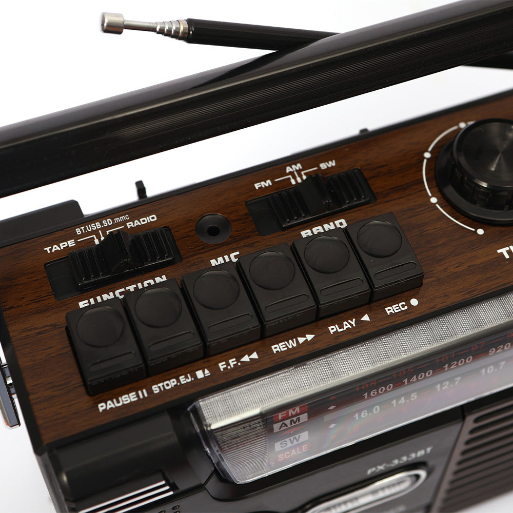 Magnetic tape nostalgic retro multi band recorder
