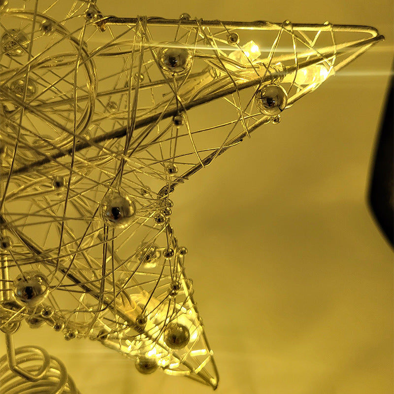 Iron wire craft pentagram ornament