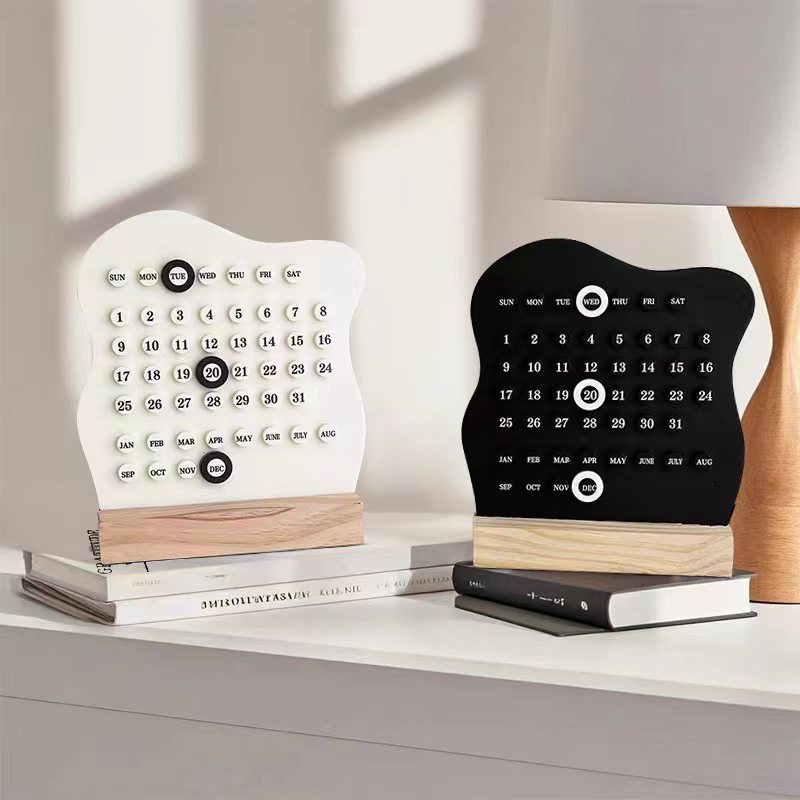 High aesthetic acrylic desk calendar