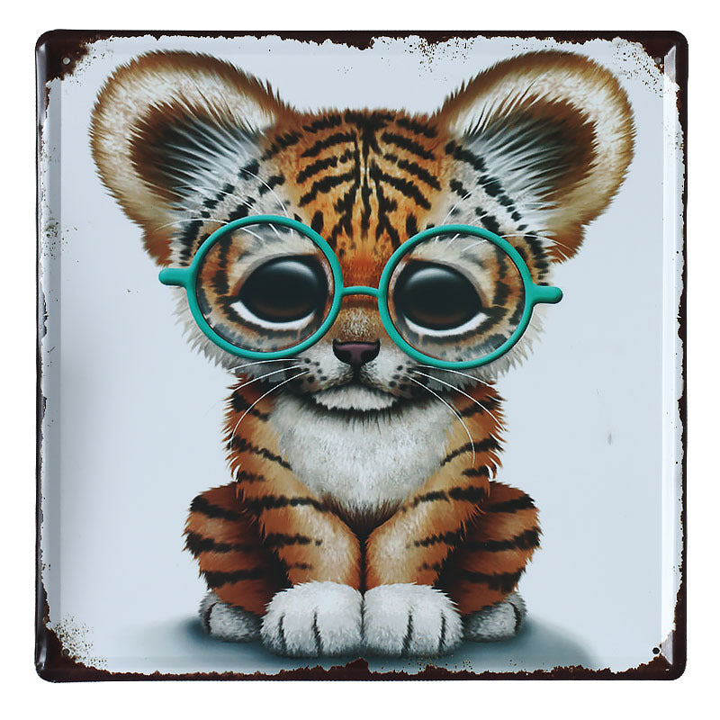 Retro Creative Tin Painting