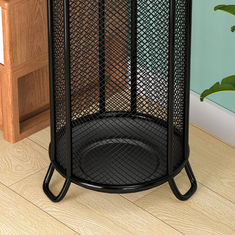 Bucket storage umbrella rack