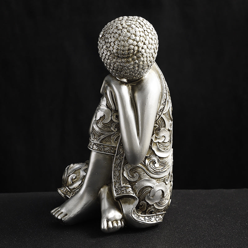 Metal Buddha Statue Sculpture