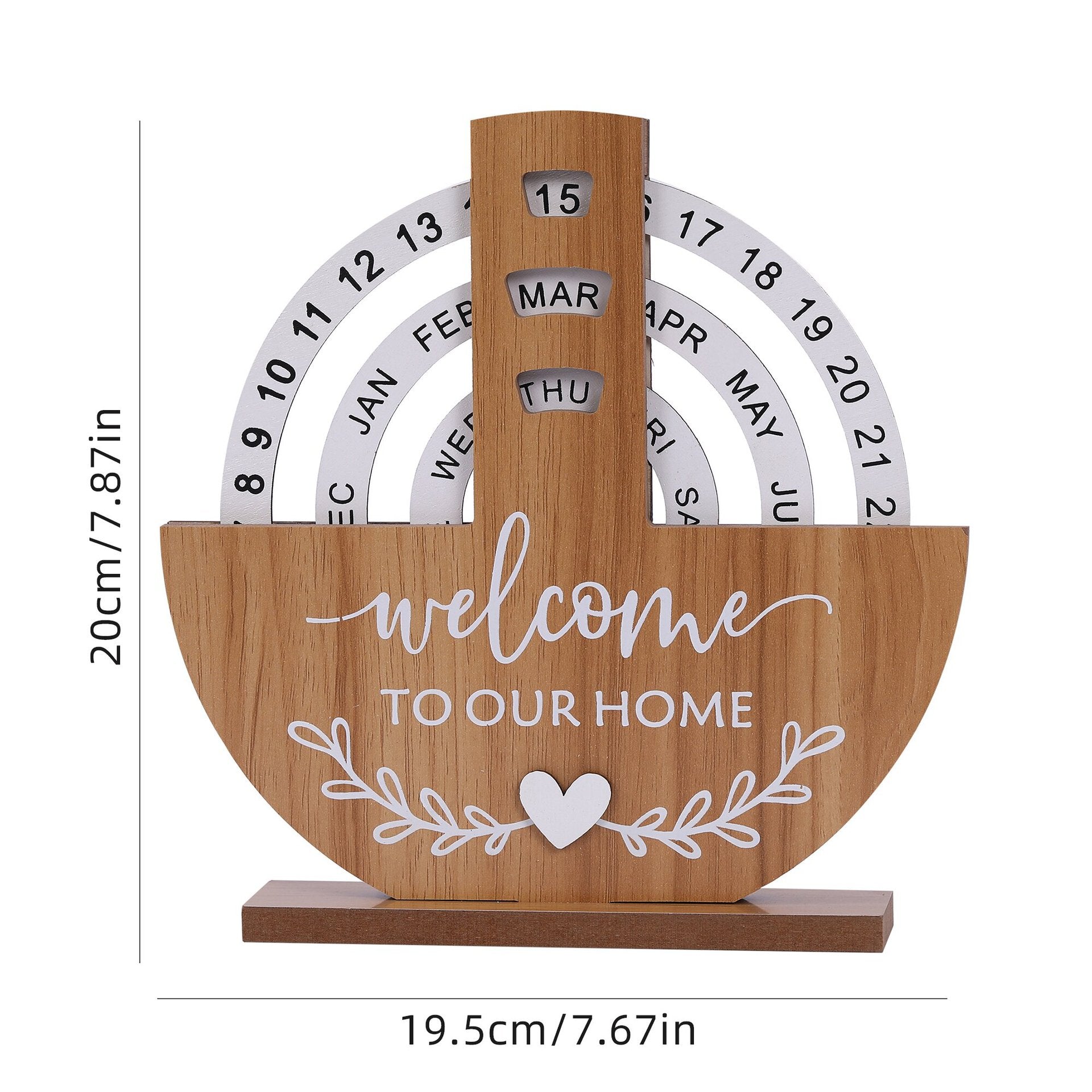 Wooden Creative Table Calendar